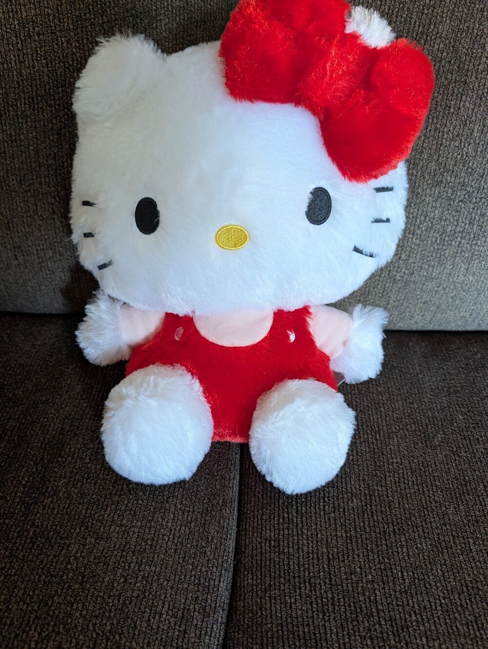 Hello Kitty Red & White Plush Doll with Bow
